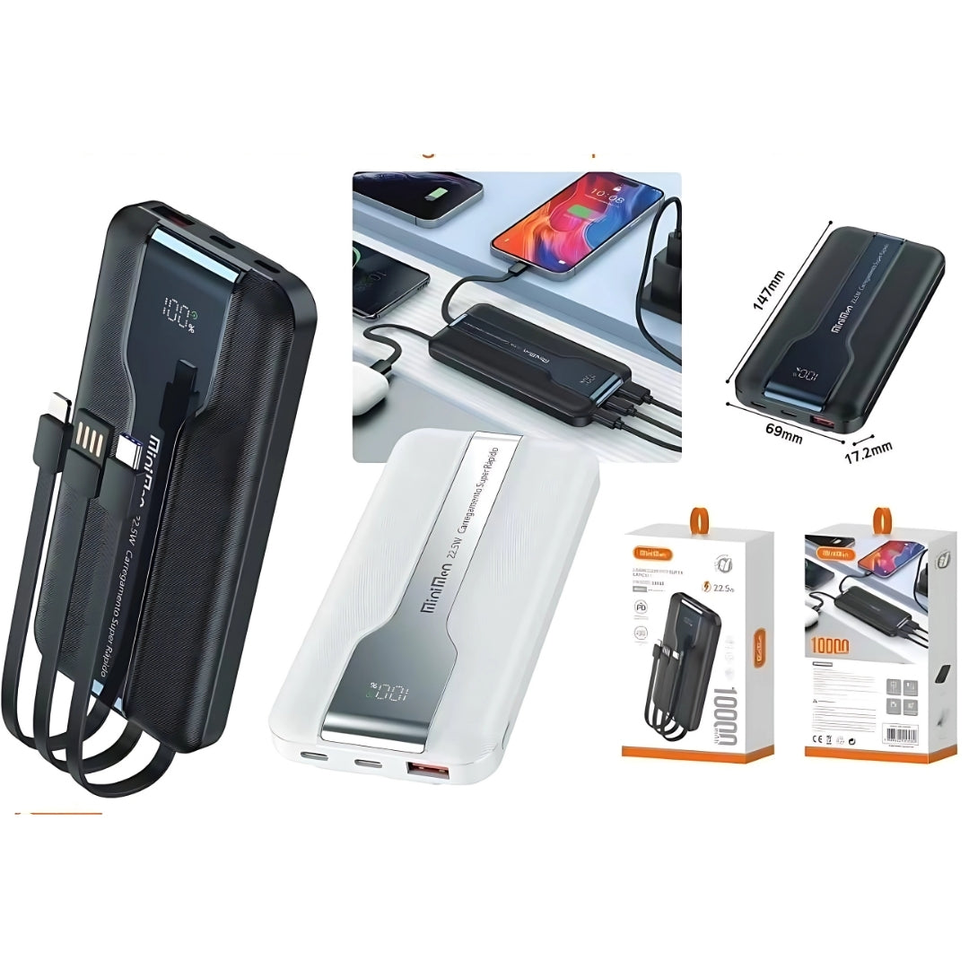 Carregador portátil Power Bank Minimen 10.000mah