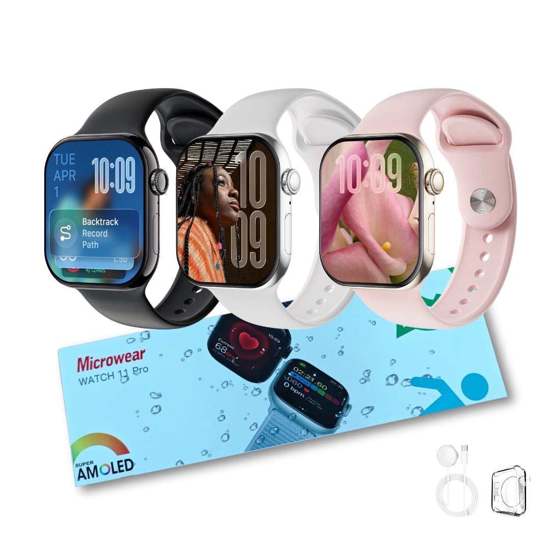 Smartwatch Microwear S11 46mm 1GB Série 11 Responde Whatsapp