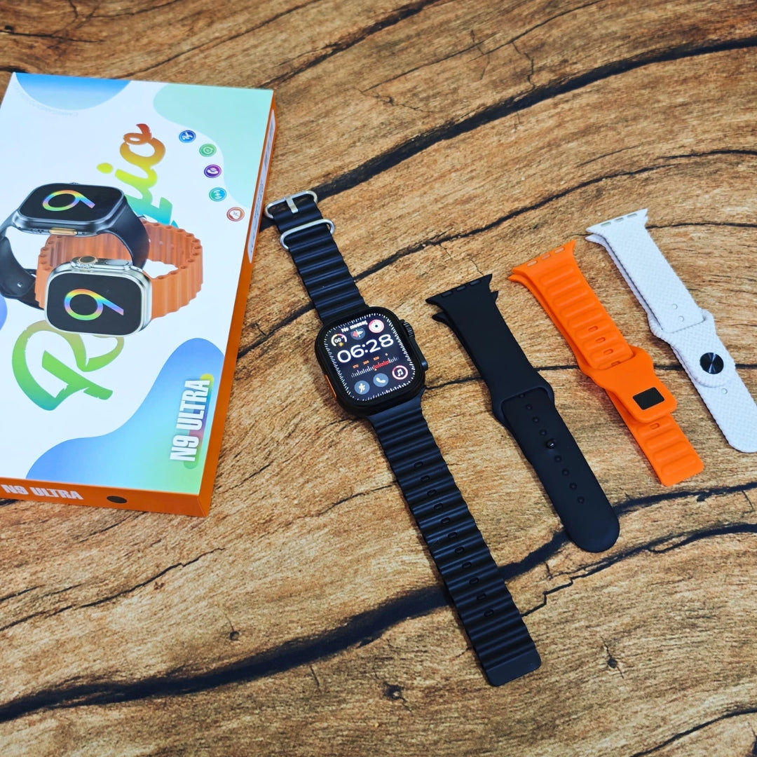 Smartwatch N9 Ultra 3 Série 10 Pulseira Extra