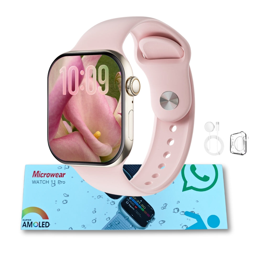 Smartwatch Microwear S11 46mm 1GB Série 11 Responde Whatsapp