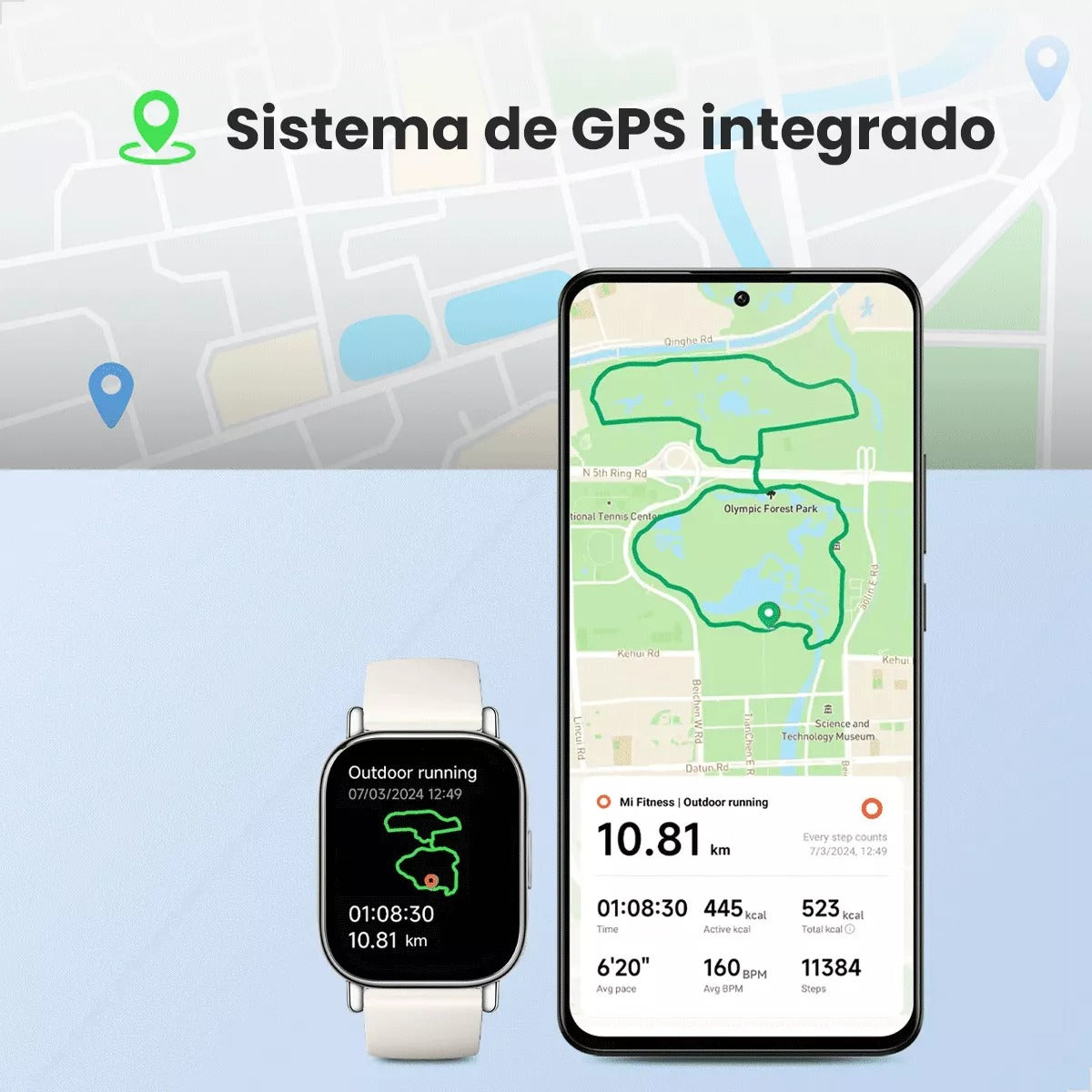 Smartwatch Redimi Watch 5 Lite AMOLED GPS à prova D'água.