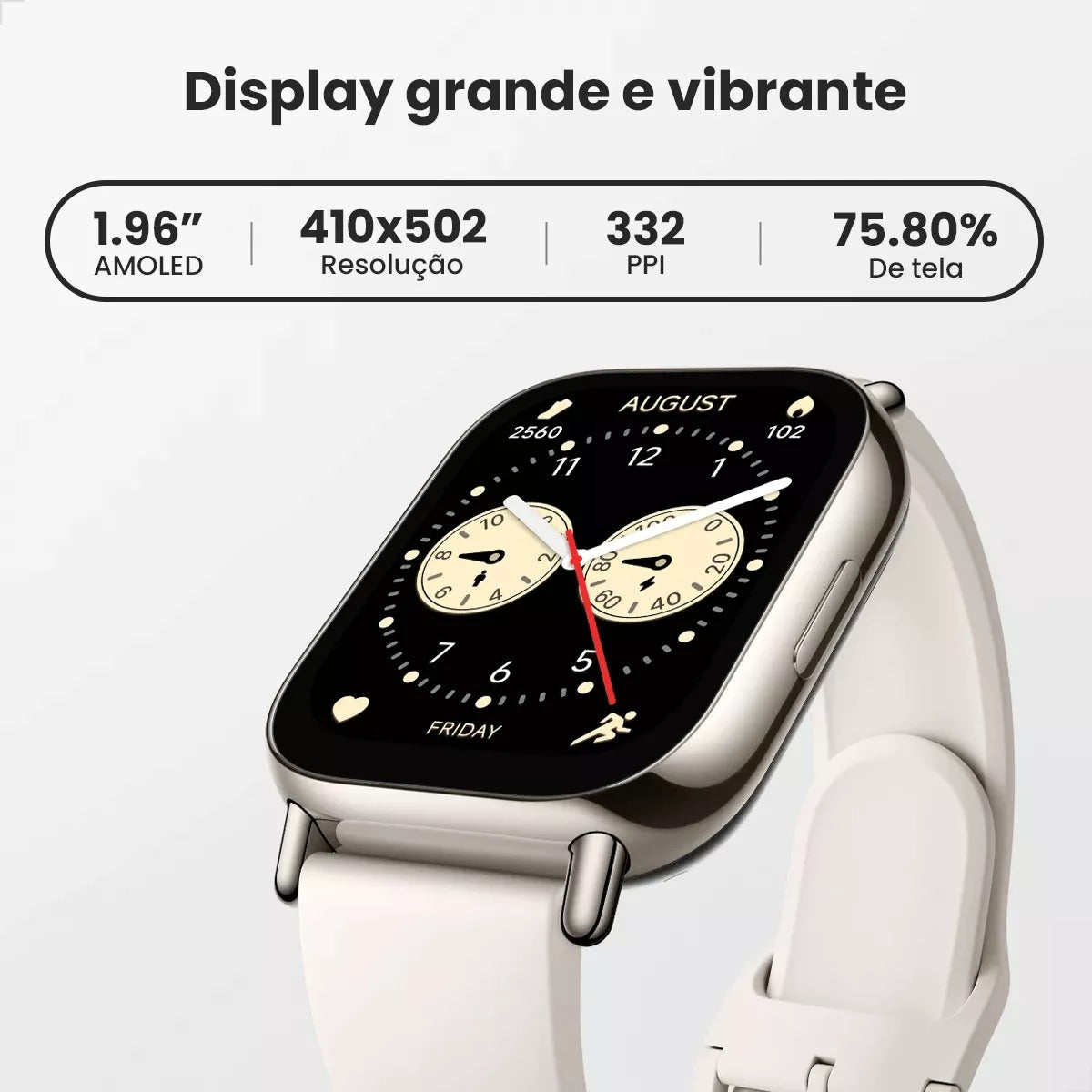 Smartwatch Redimi Watch 5 Lite AMOLED GPS à prova D'água.