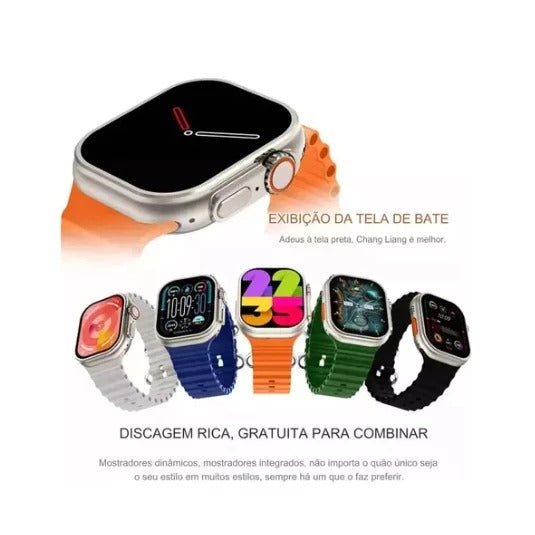 Smartwatch K9 ULTRA PRO MAX Série 9 7 Pulseiras