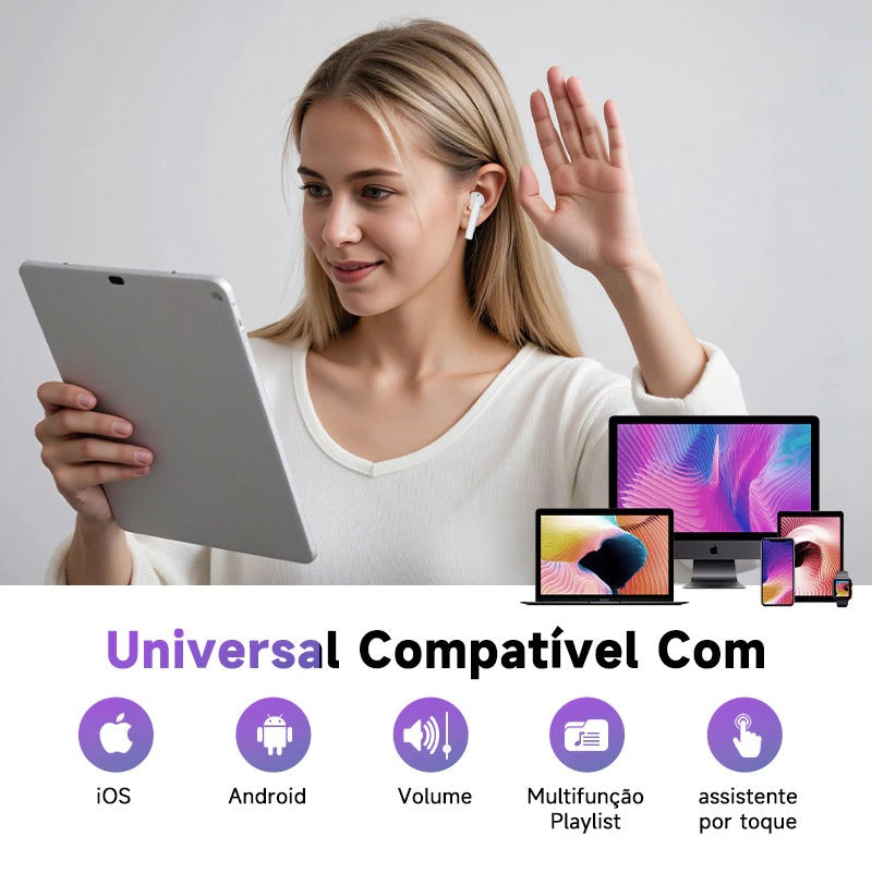 Fone de Ouvido Wireless i12 TWS